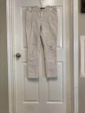 CHAPS denim jeans cream size 10 women's